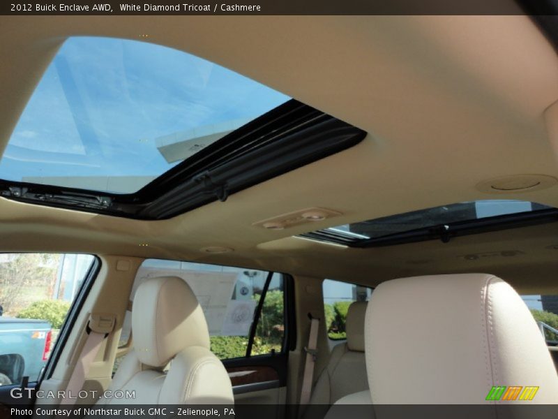 White Diamond Tricoat / Cashmere 2012 Buick Enclave AWD