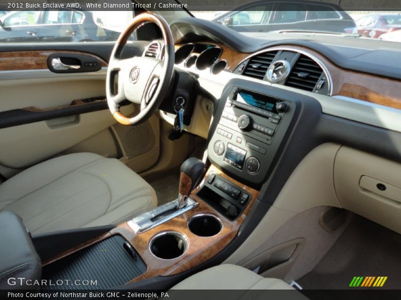 White Diamond Tricoat / Cashmere 2012 Buick Enclave AWD