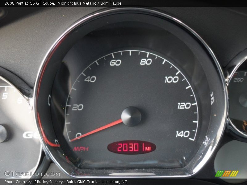 Midnight Blue Metallic / Light Taupe 2008 Pontiac G6 GT Coupe