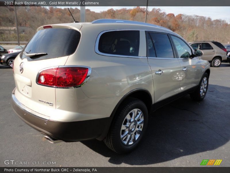 Gold Mist Metallic / Cashmere 2012 Buick Enclave AWD