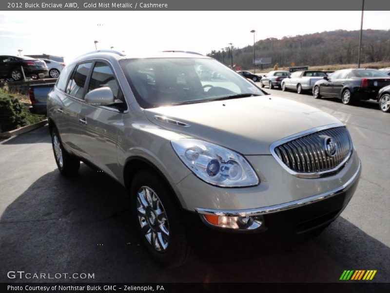Gold Mist Metallic / Cashmere 2012 Buick Enclave AWD