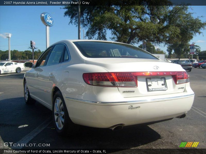 Powder White Pearl / Gray 2007 Hyundai Azera Limited