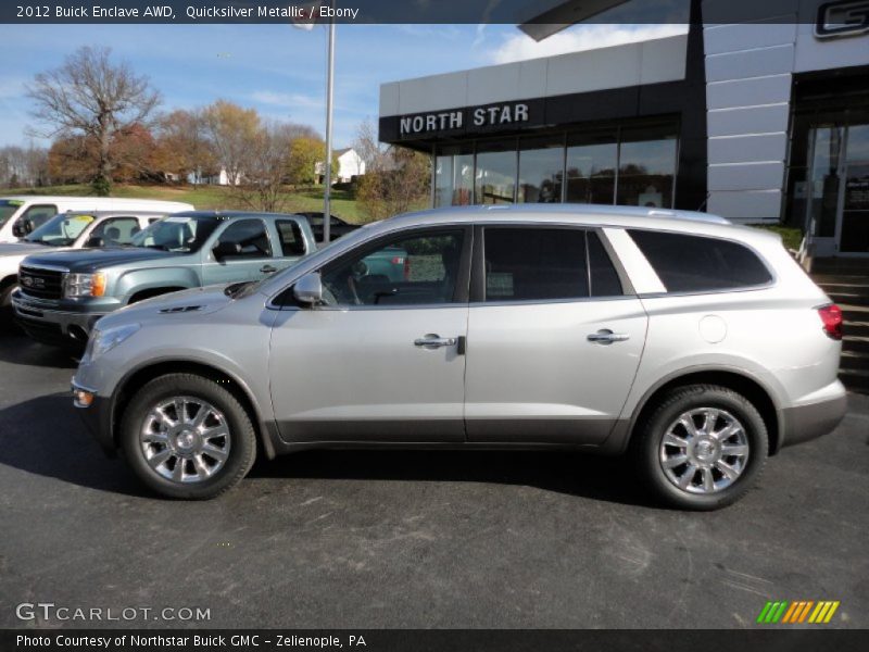 Quicksilver Metallic / Ebony 2012 Buick Enclave AWD