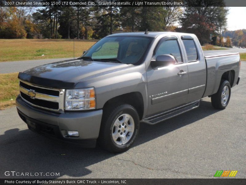 Graystone Metallic / Light Titanium/Ebony Black 2007 Chevrolet Silverado 1500 LTZ Extended Cab