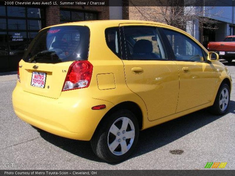 Summer Yellow / Charcoal 2008 Chevrolet Aveo Aveo5 LS