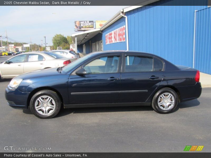 Dark Blue Metallic / Gray 2005 Chevrolet Malibu Sedan