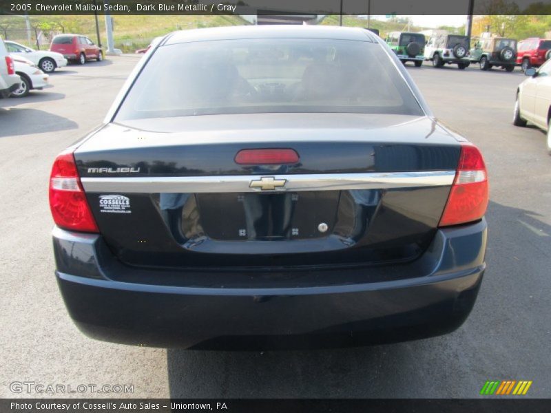 Dark Blue Metallic / Gray 2005 Chevrolet Malibu Sedan