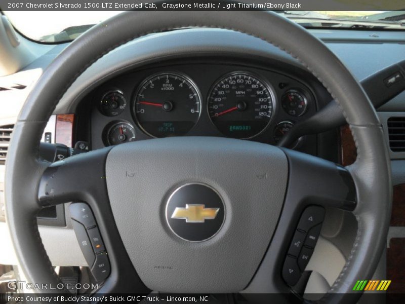 Graystone Metallic / Light Titanium/Ebony Black 2007 Chevrolet Silverado 1500 LTZ Extended Cab