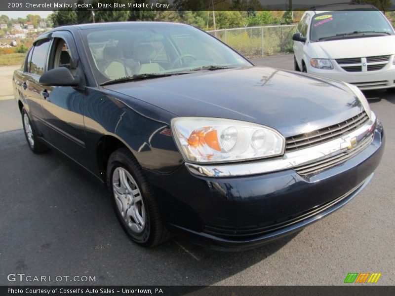 Dark Blue Metallic / Gray 2005 Chevrolet Malibu Sedan