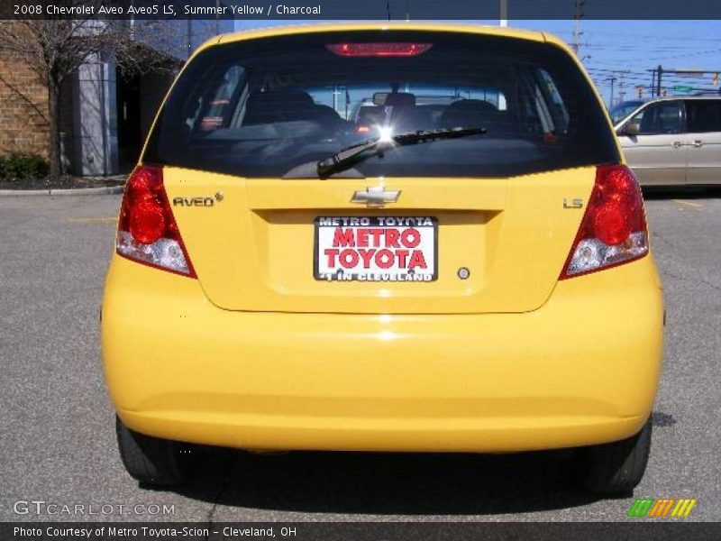 Summer Yellow / Charcoal 2008 Chevrolet Aveo Aveo5 LS