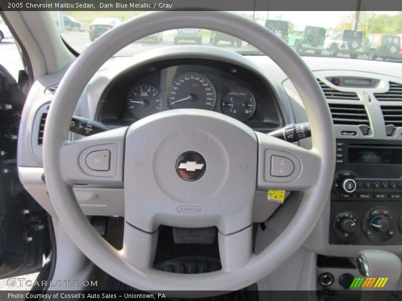 Dark Blue Metallic / Gray 2005 Chevrolet Malibu Sedan