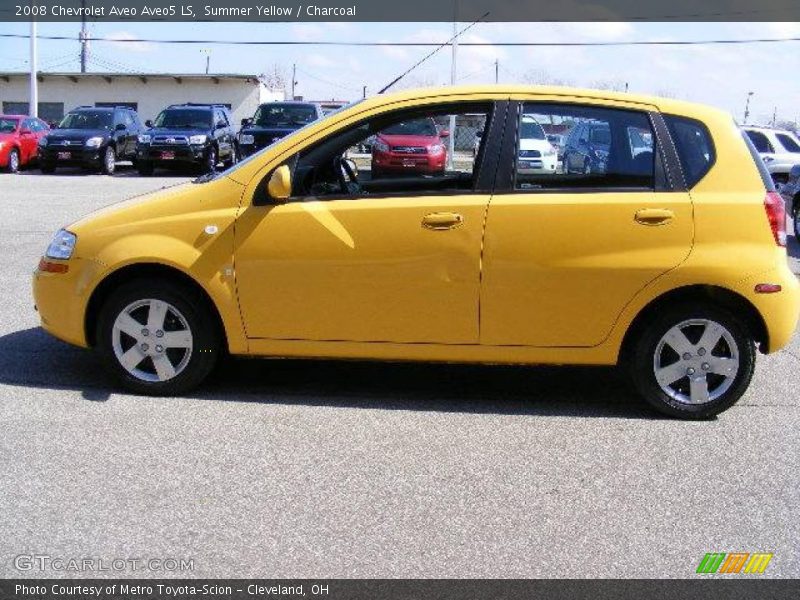 Summer Yellow / Charcoal 2008 Chevrolet Aveo Aveo5 LS