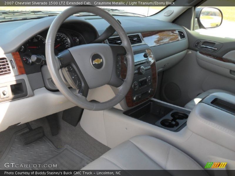 Graystone Metallic / Light Titanium/Ebony Black 2007 Chevrolet Silverado 1500 LTZ Extended Cab