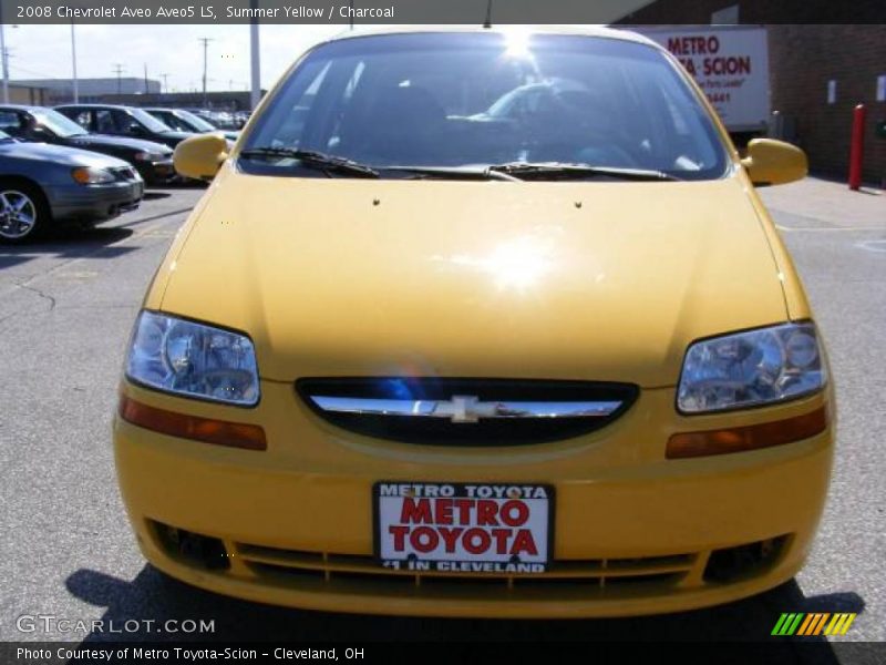 Summer Yellow / Charcoal 2008 Chevrolet Aveo Aveo5 LS