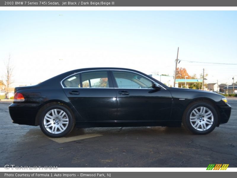Jet Black / Dark Beige/Beige III 2003 BMW 7 Series 745i Sedan