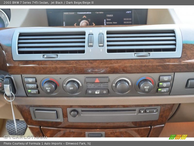 Jet Black / Dark Beige/Beige III 2003 BMW 7 Series 745i Sedan