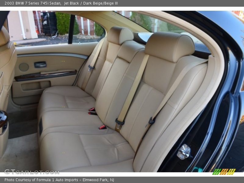 Jet Black / Dark Beige/Beige III 2003 BMW 7 Series 745i Sedan