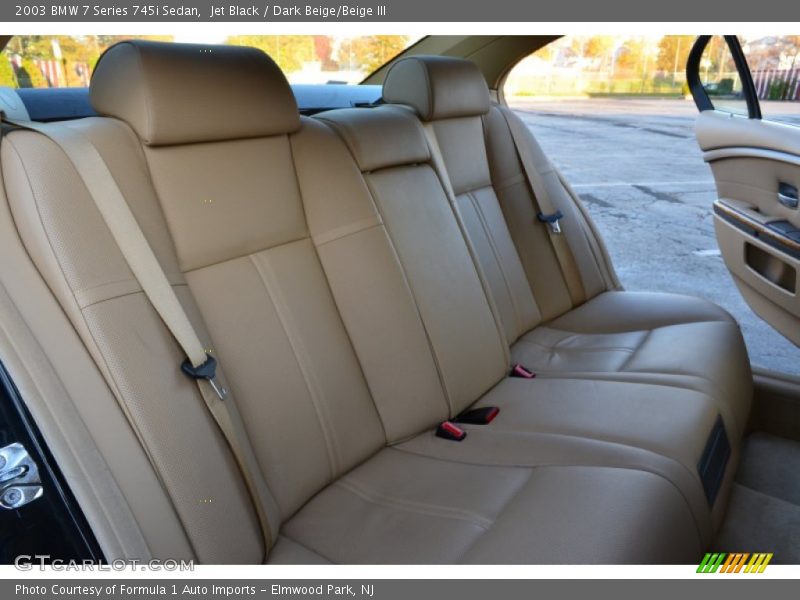 Jet Black / Dark Beige/Beige III 2003 BMW 7 Series 745i Sedan