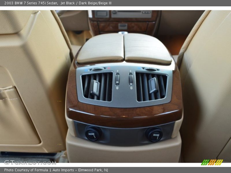 Jet Black / Dark Beige/Beige III 2003 BMW 7 Series 745i Sedan