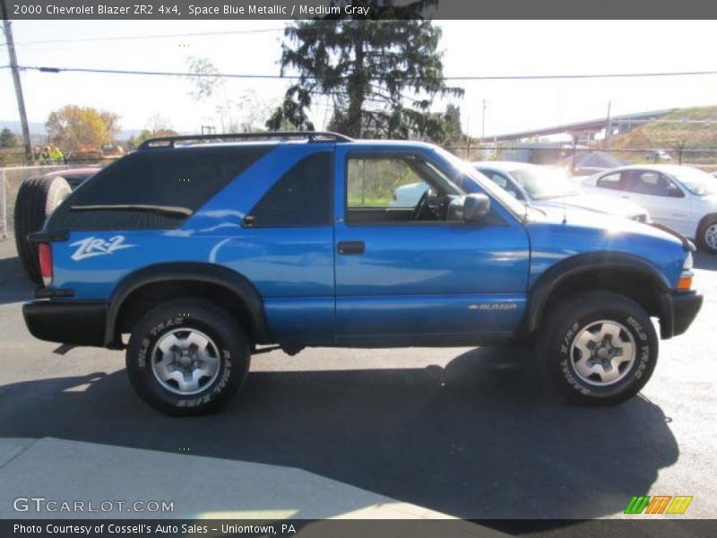 Space Blue Metallic / Medium Gray 2000 Chevrolet Blazer ZR2 4x4