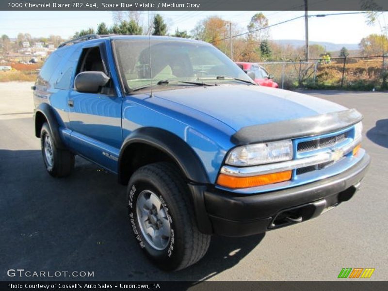 Space Blue Metallic / Medium Gray 2000 Chevrolet Blazer ZR2 4x4