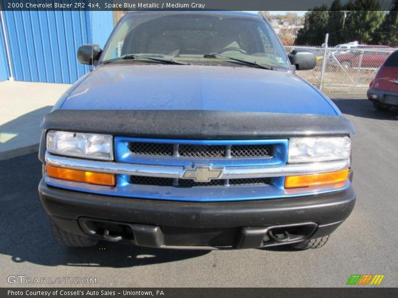 Space Blue Metallic / Medium Gray 2000 Chevrolet Blazer ZR2 4x4
