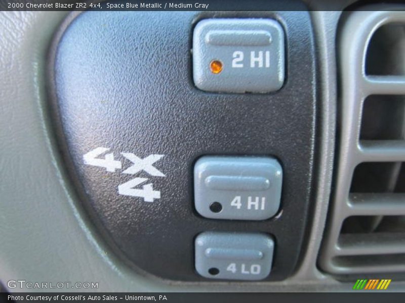 4x4 selector buttons - 2000 Chevrolet Blazer ZR2 4x4