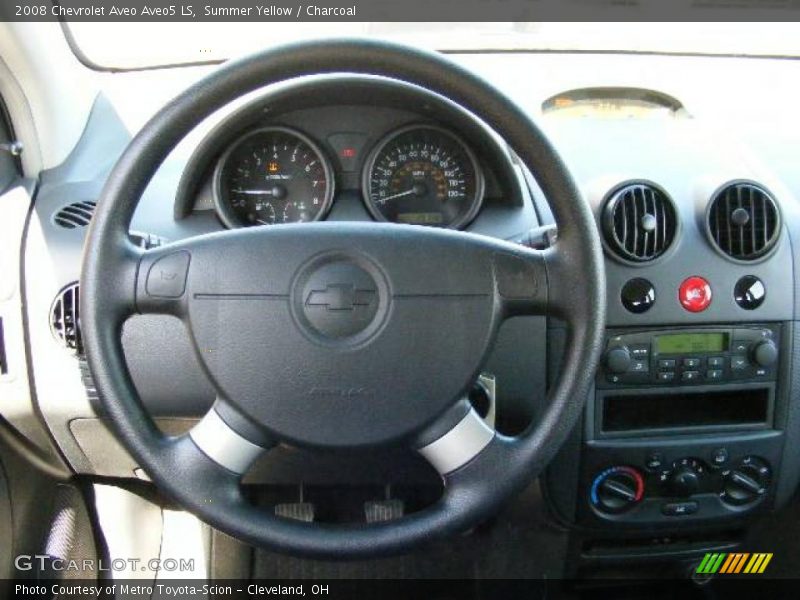 Summer Yellow / Charcoal 2008 Chevrolet Aveo Aveo5 LS