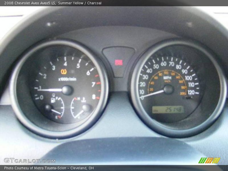 Summer Yellow / Charcoal 2008 Chevrolet Aveo Aveo5 LS