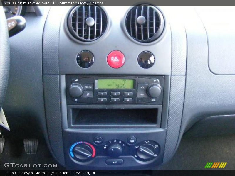 Summer Yellow / Charcoal 2008 Chevrolet Aveo Aveo5 LS