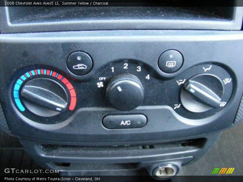 Summer Yellow / Charcoal 2008 Chevrolet Aveo Aveo5 LS