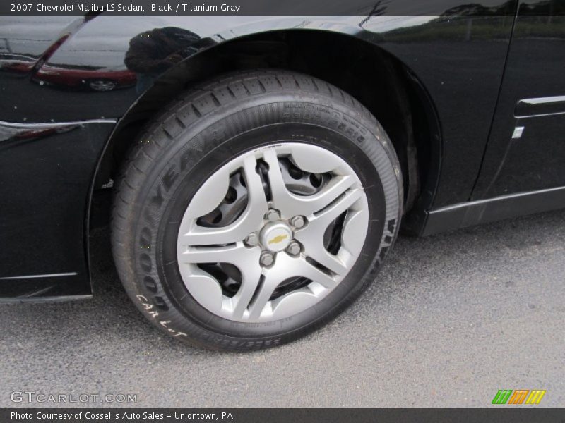 Black / Titanium Gray 2007 Chevrolet Malibu LS Sedan