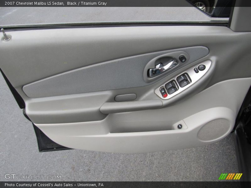 Black / Titanium Gray 2007 Chevrolet Malibu LS Sedan