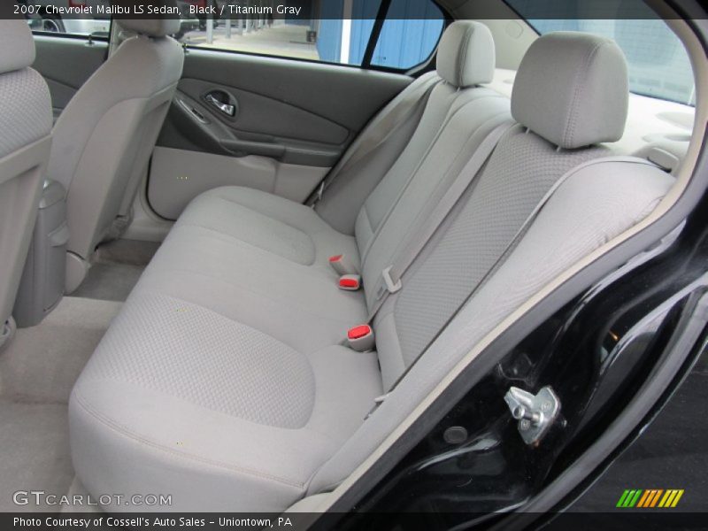 Black / Titanium Gray 2007 Chevrolet Malibu LS Sedan