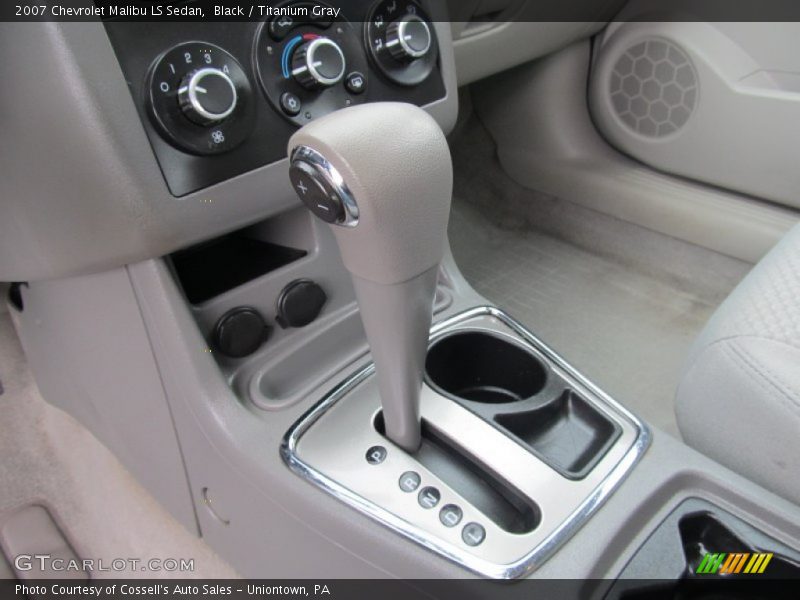 Black / Titanium Gray 2007 Chevrolet Malibu LS Sedan