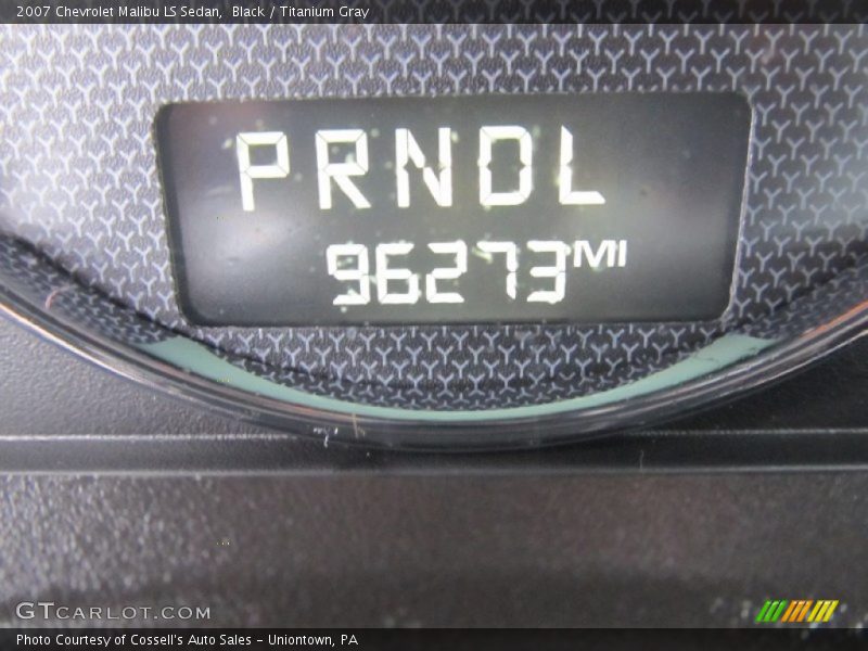 Black / Titanium Gray 2007 Chevrolet Malibu LS Sedan
