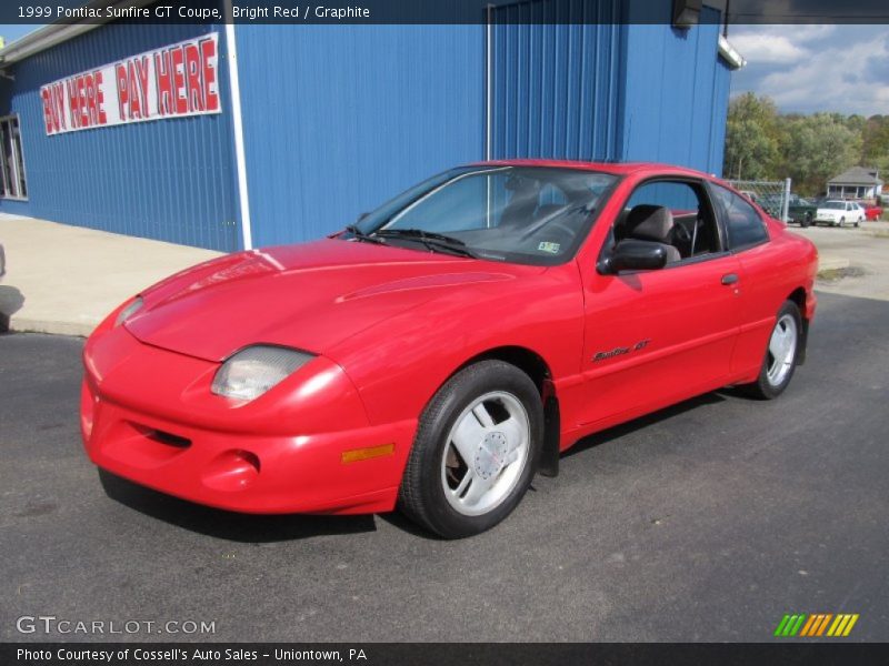 Bright Red / Graphite 1999 Pontiac Sunfire GT Coupe