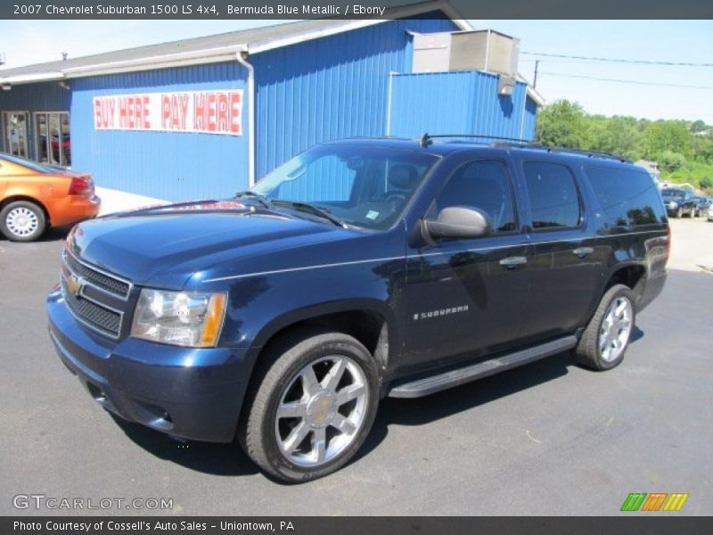 Bermuda Blue Metallic / Ebony 2007 Chevrolet Suburban 1500 LS 4x4