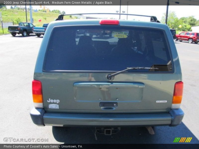 Medium Fern Green Metallic / Agate Black 2000 Jeep Cherokee Sport 4x4