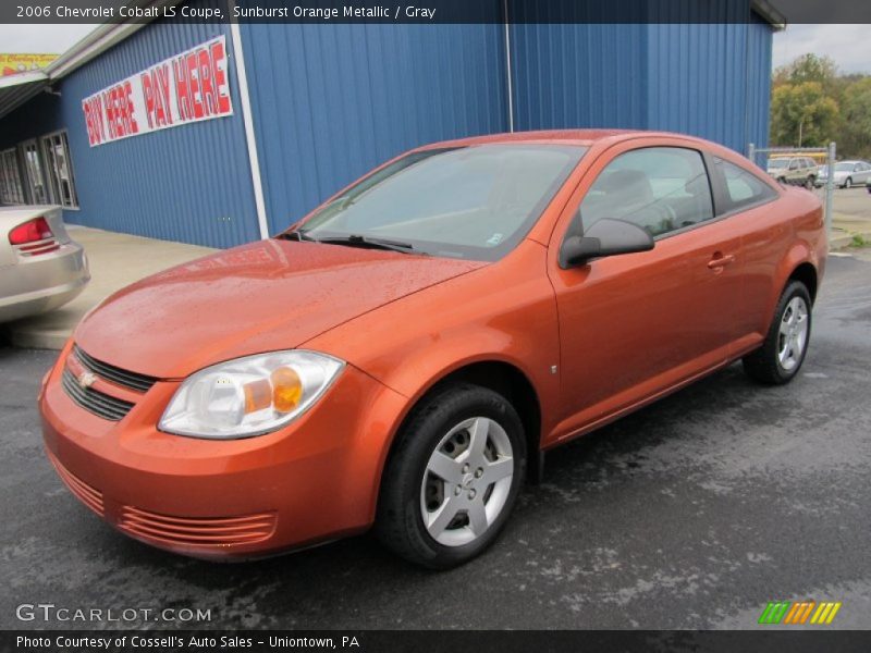 Sunburst Orange Metallic / Gray 2006 Chevrolet Cobalt LS Coupe