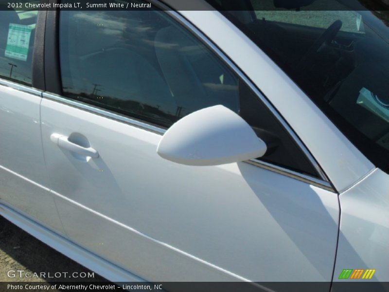 Summit White / Neutral 2012 Chevrolet Impala LT