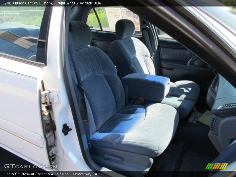 Bright White / Adriatic Blue 2000 Buick Century Custom