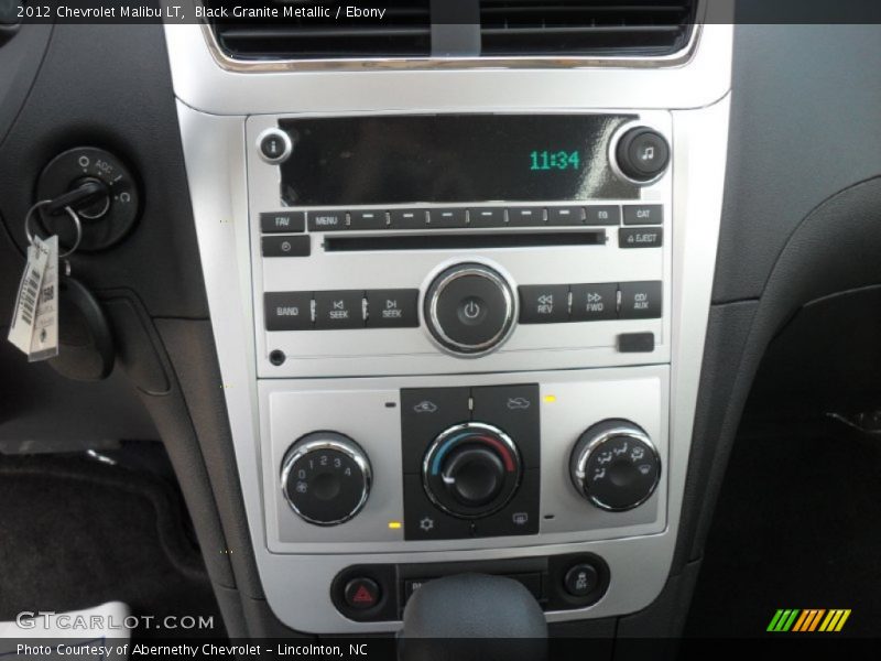 Black Granite Metallic / Ebony 2012 Chevrolet Malibu LT