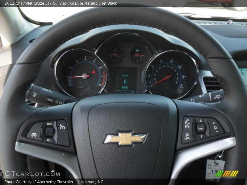 Black Granite Metallic / Jet Black 2012 Chevrolet Cruze LT/RS