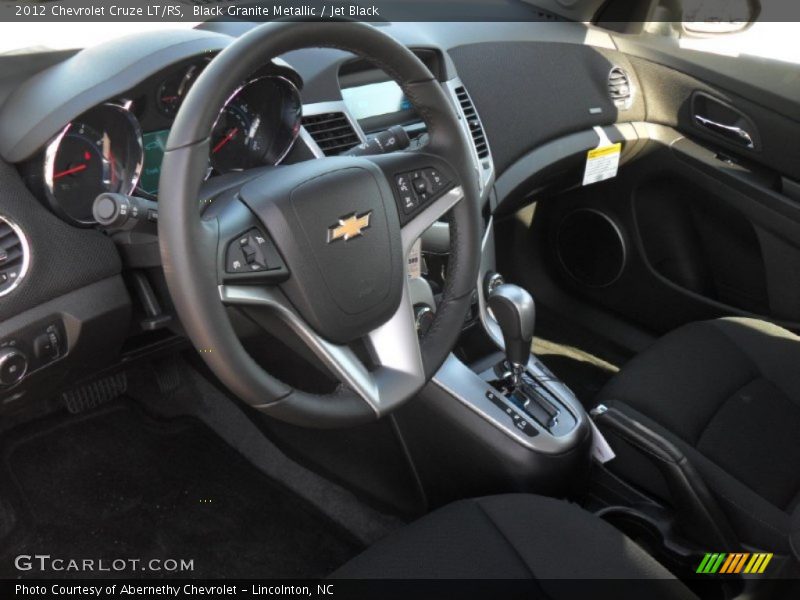 Black Granite Metallic / Jet Black 2012 Chevrolet Cruze LT/RS