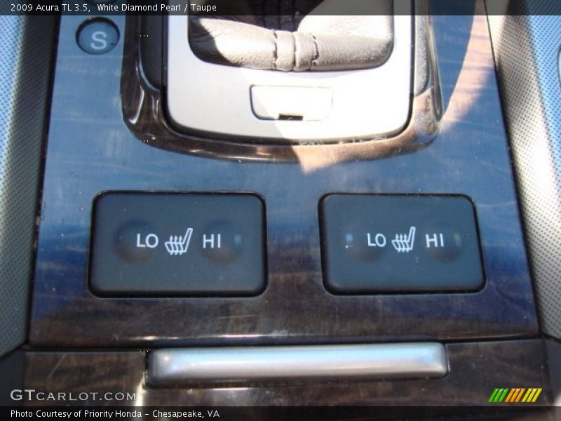 White Diamond Pearl / Taupe 2009 Acura TL 3.5