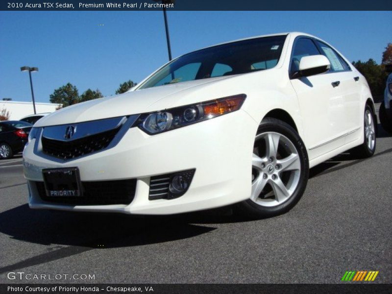 Premium White Pearl / Parchment 2010 Acura TSX Sedan
