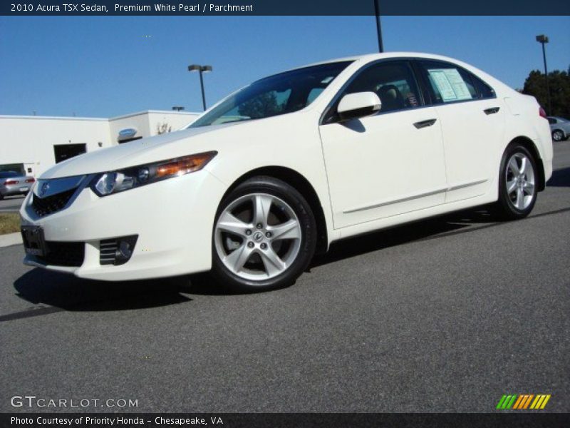 Premium White Pearl / Parchment 2010 Acura TSX Sedan
