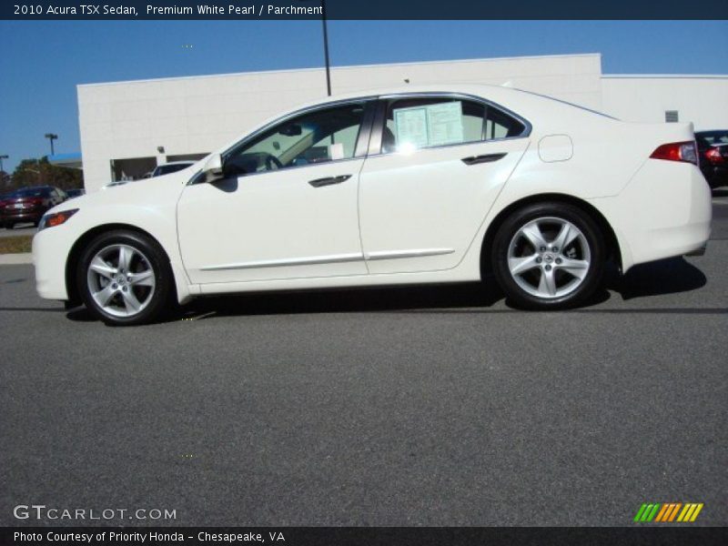 Premium White Pearl / Parchment 2010 Acura TSX Sedan
