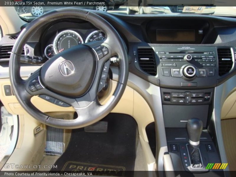 Premium White Pearl / Parchment 2010 Acura TSX Sedan